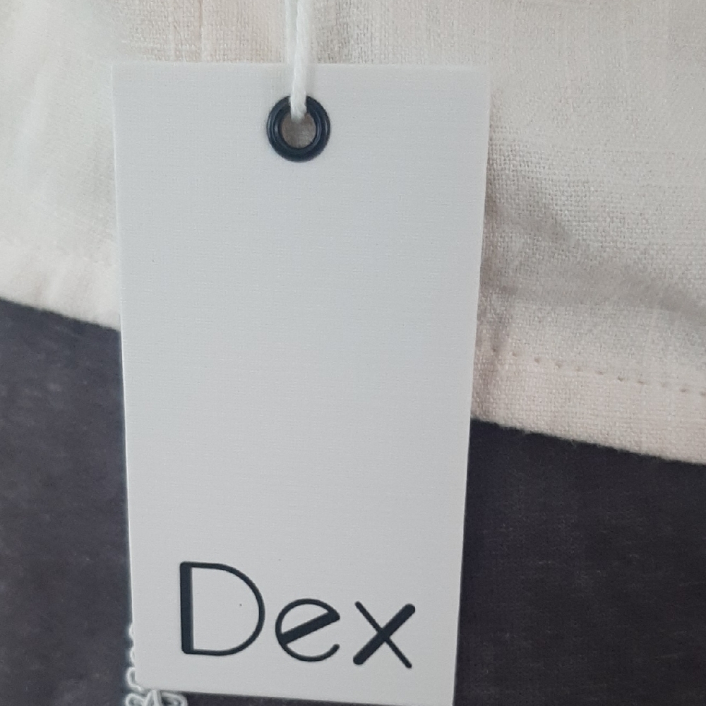 NWT π Dex Floral EMROIDERED Linen Blend Crop Top w Adjustable Straps Sz XL - Picture 6 of 16